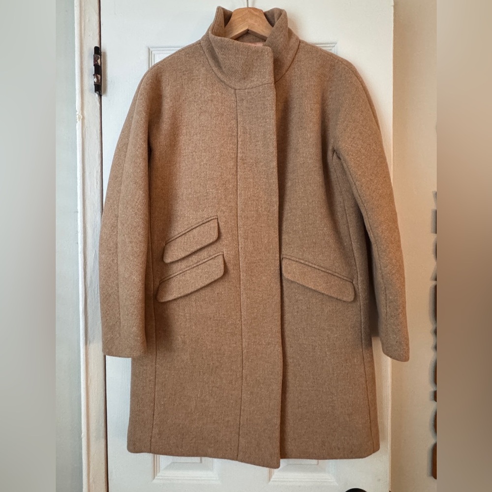 J.Crew Toscana coat in Italian stadium-cloth wool blend